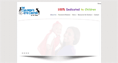 Desktop Screenshot of childrenseyecenter.com