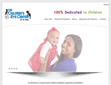 Tablet Screenshot of childrenseyecenter.com